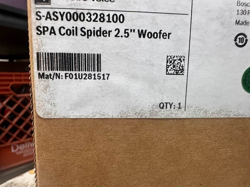 Electro-Voice S-ASY000328100 Coil Spider 2.5" Voice Coil Woofer image 1