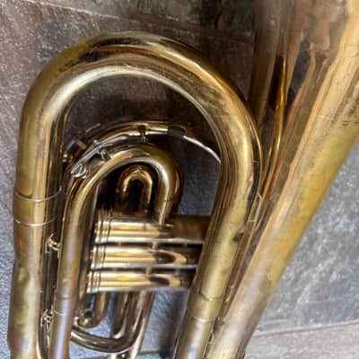 Bach brand Marching Baritone Horn with  mouthpiece, Made in USA image 9