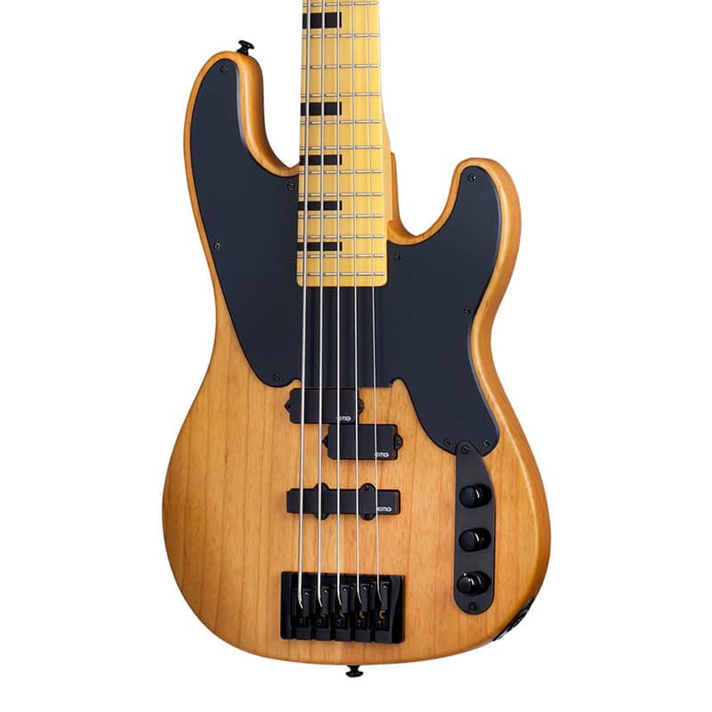 Schecter Model-T Session-5 Active 5-String Bass Aged Natural Satin