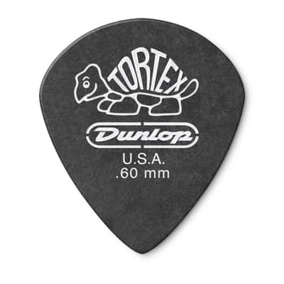 Dunlop 482R.60 Tortex® Pitch Black Jazz III Guitar Picks 72 Picks image 5