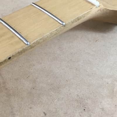 LEFTY Custom Vintage Fender Lic. Strat Neck Satin Nitro Lacquer Reverse Relic Bone Nut Loaded Stratocaster image 10