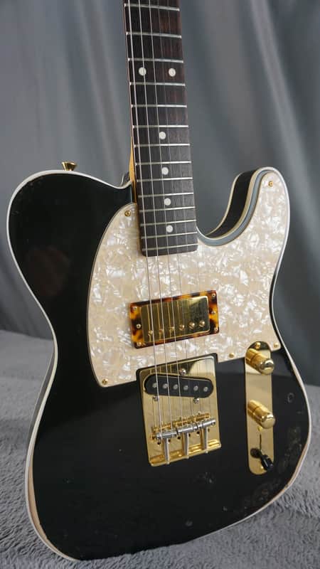 2015 Fender Japan TL62B Custom Telecaster Black w/ Gotoh Humbucker, Gold Hardware image 1