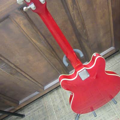 Oscar Schmidt Delta King OE-30/CH Semi-Hollow Body El Guitar With Original Gig Bag image 7