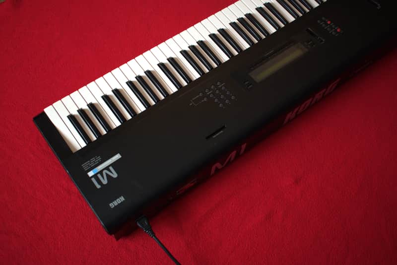 Korg M1 61-Key Synth Music Workstation 1990s - Black image 1