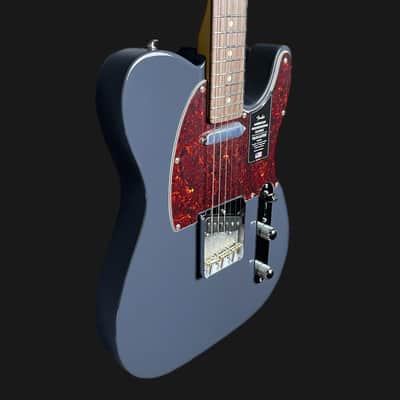 Fender American Professional Classic Telecaster Electric Guitar In Faded Black image 3