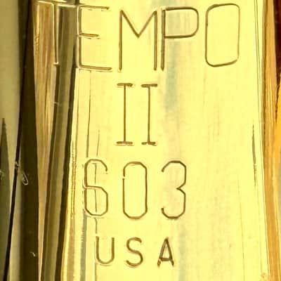 King Tempo II 603 Student/Intermediate Bb Cornet w/original case. - Lacquered Brass image 2