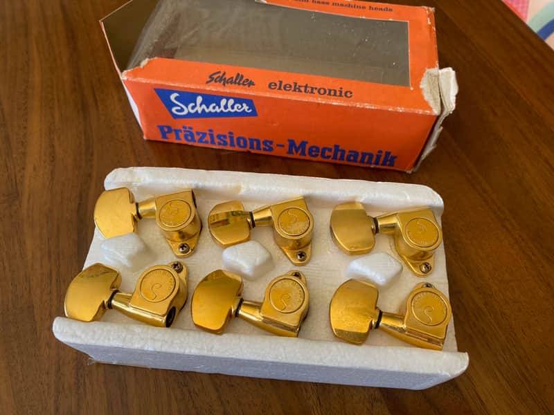 1970s/1980s Schaller M6 Gold Tuners 3x3 West Germany image 1