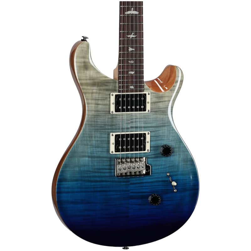 PRS Paul Reed Smith SE Custom 24 Limited Edition Electric Guitar (with Gig Bag), Blue Fade image 1