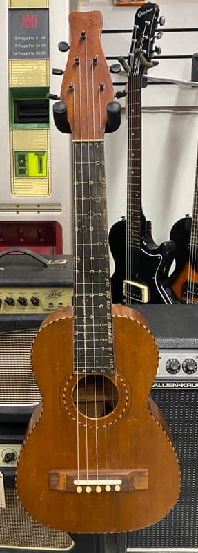 Vintage Hawaiian Music Studio Guitar-Uke - 5 String Steel Style Uke - Includes New HSC! image 1