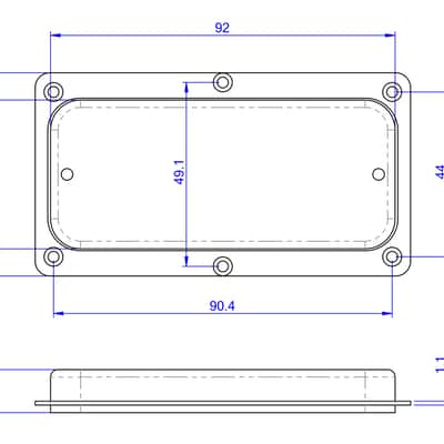 Thunderbird Bass Pickup Set with Rings and Screws - Nickel image 4