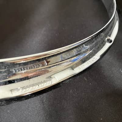 Ludwig 15" 8 Lug Twin Channel Diecast Hoop for Snare top - Chrome image 2