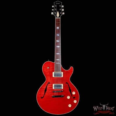 Collings SoCo Deluxe Premium Flame Maple Top Rosewood Fingerboard Lollar Low Wind Imperial Humbuckers Faded Cherry 7.15 LBS image 3