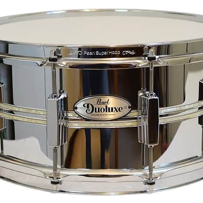 Pearl 14 x 6.5" Sensitone Duoluxe Snare Drum with Protection Racket Case 2024 - Silver image 6
