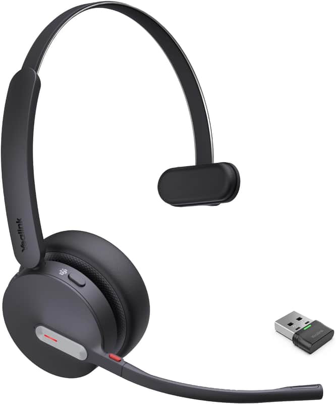 Yealink YEA-BH70, Mono Wireless Bluetooth Headset with Microphone for Work image 1