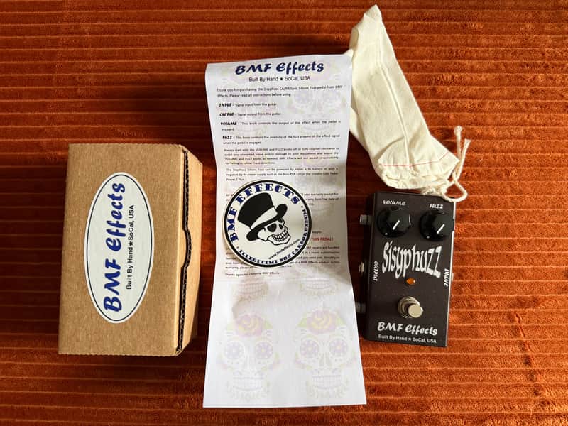 BMF Effects Sisyphuzz Limited Edition CA/RR Spec Silicon Fuzz - Dark Brown