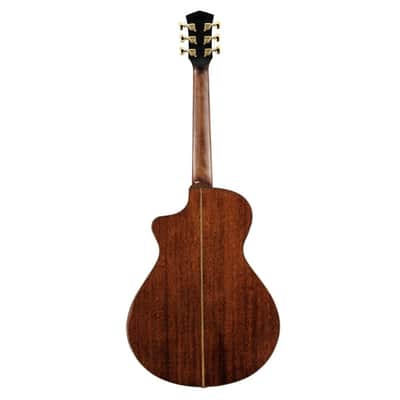 Cort MODERNBURST Modern Concert Body Venetian Cutaway Solid European Sitka Spruce Top Walnut Reinforced Mahogany Neck 6-String Acoustic-Electric Guitar w/Hard Case image 2