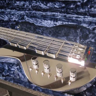 2010 Electrical Guitar Company Custom 12 string left handed bass w/TKL i-series case  Aluminum image 2