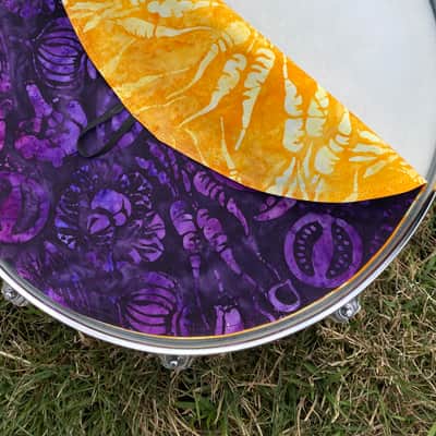 14" reversible cloth drum cover - partial mute - dampener - compare to Drum Tortillas, Quesadilla and Big Fat Snare image 4