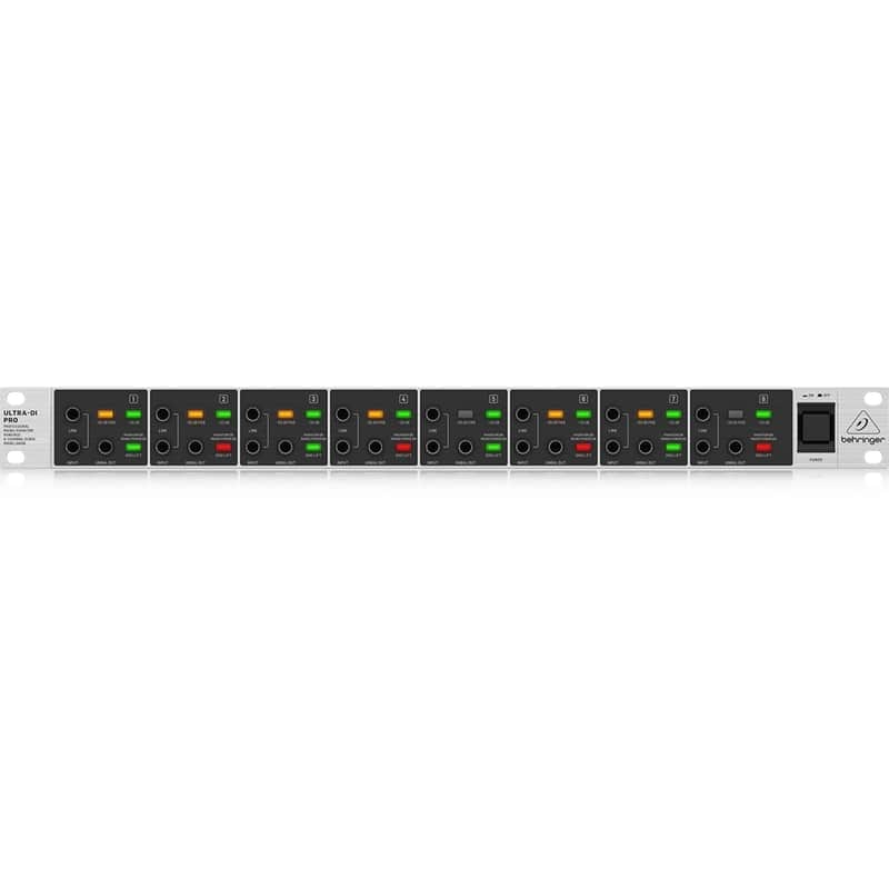 Behringer Di800 V2 Phantom Powered 8-Channel Active Instrument Direct Box image 1