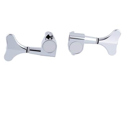 Guitar Sealed Tuners Tuning Pegs Machine Heads 4 In Line for Right Hand 4 String Bass Guitar Chrome. image 7