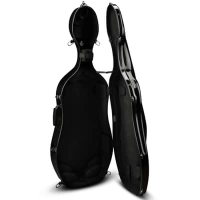 J.W. Eastman CACLK1W-BK 4/4 Carbon Fiber/Fiberglass Blend Cello Case Black image 3
