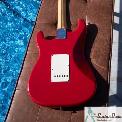 1995 Fender Eric Clapton Artist Series Stratocaster with Lace Sensor Pickups - Rare Torino Red - Yamano Export w COA - Pro Set Up! (Perfect Frets/Action/Intonation) image 4