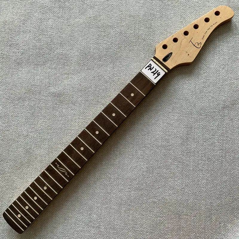 Mini Guitar Strat Style Maple Wood Neck, 22 Frets Rosewood Fingerboard image 1