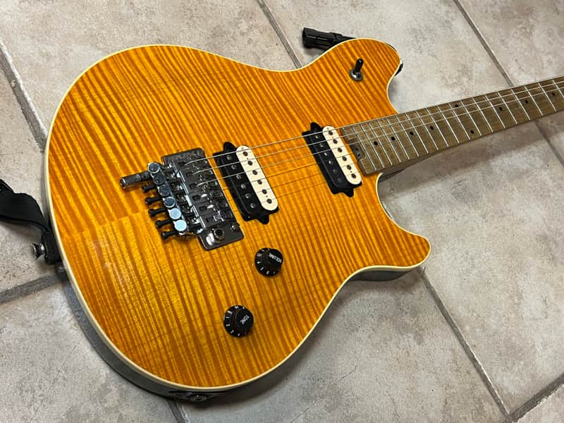 2000 Peavey EVH Wolfgang Floyd Rose flame maple Amber image 1