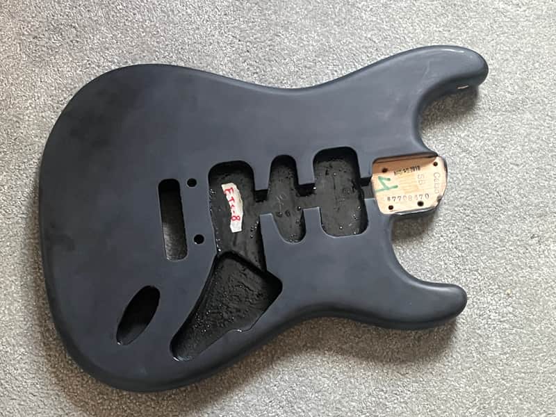 Fender American Elite Stratocaster Body Satin Black 4lb 5oz image 1