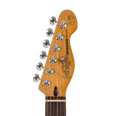Vintage V75 ReIssued Electric Guitar ~ Silverburst image 7