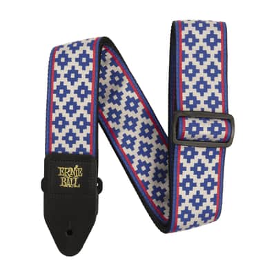 Ernie Ball Blue Crux Jacquard Guitar Strap image 2