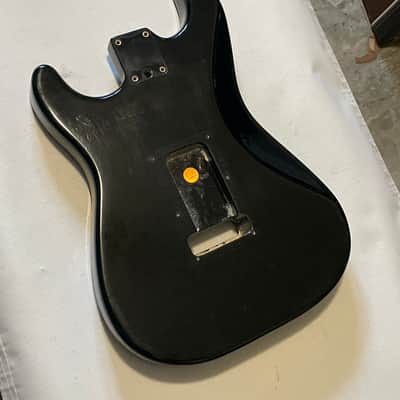 1991 USA Fender American Standard Stratocaster Black Guitar Body 2 Post Tremolo Ready w/ Pickguard image 14