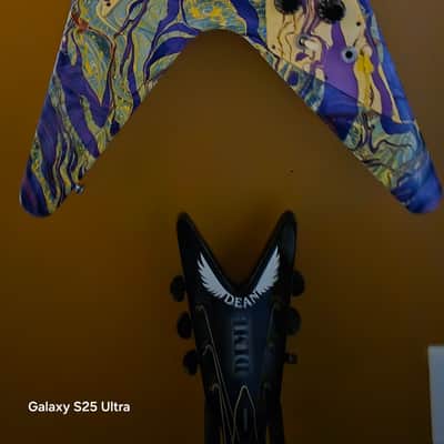 Custom Jimi Hendrix Psychedelic Swirl Flying V 2007 - Purple Haze image 3