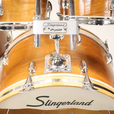 Slingerland 4pc Drum Kit Set Vintage 1970's 24/18/14/13" Mahogany image 5