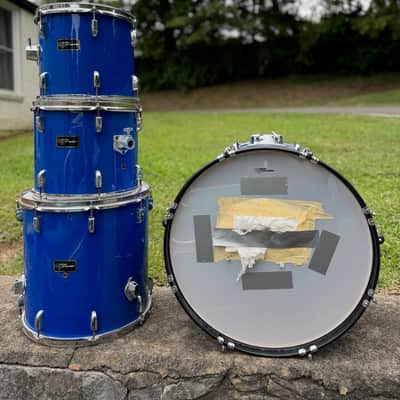 Groove Percussion 5 Piece Shell Pack Blue Drum Set image 3
