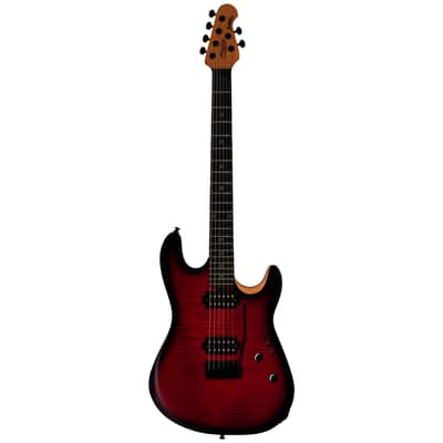 Rabea Massaad Blood Flame Burst Sterling by Music Man image 3