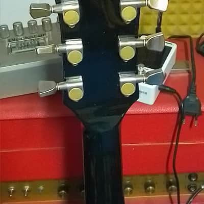 Morris (H&S Anderson) Moridaira Les Paul Custom Black beauty 1980 - EBONY fretboard image 6