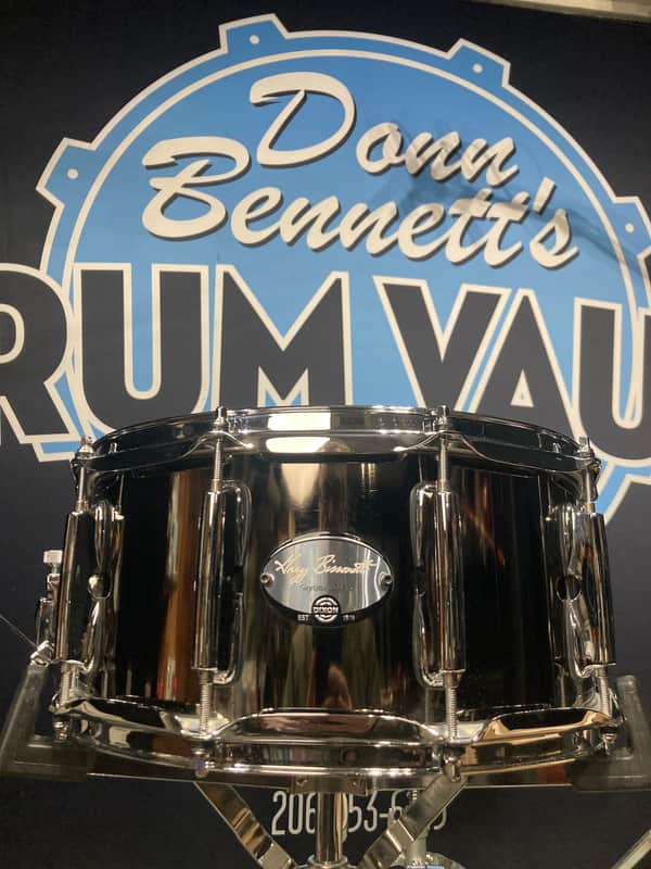 Dixon - 6.5x14" Greg Bissonette Signature Snare Drum, 2014 Black Nickel image 1