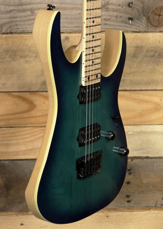Ibanez Prestige RG652AHMFX Electric Guitar Nebula Green Burst w/ Case image 1