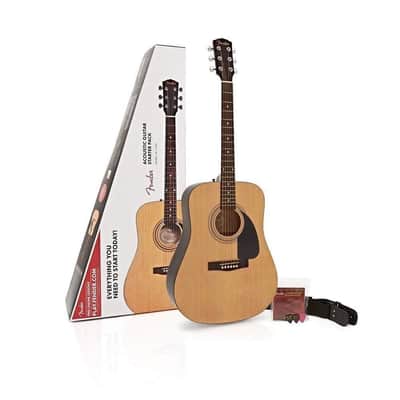 Fender FA-115 Dreadnought Beginner Acoustic Guitar Pack 2010s - Natural image 1