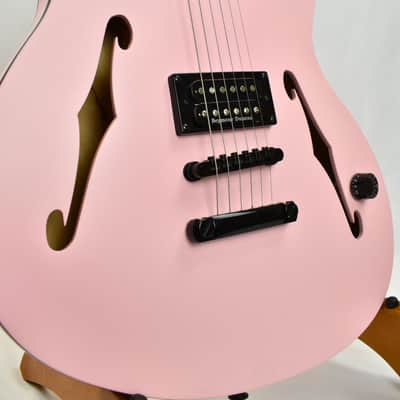 Fender Tom DeLonge Starcaster Shell Pink SH-5 Duncan Custom Semi Hollow with Locking Tuners image 4