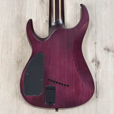 Legator Ninja N8FX Multi-Scale 8-String Guitar, Ebony Fretboard, Blood Moon image 7