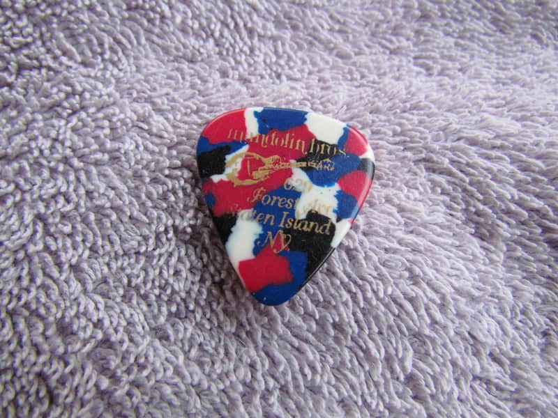 Vintage Mandolin Brothers Guitar Pick Cool Staten Island Mandolin Brothers Guitar Pick image 1