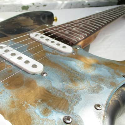Custom stratocaster unique Right handed electric guitar 2021 image 6