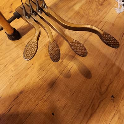 1940’s-50’s Harlin Brothers Vintage 12-String Pedal Steel Guitar Black Very Cool image 4