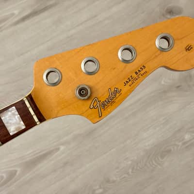 1966 Fender Jazz bass neck w/original lollipop tuners image 6