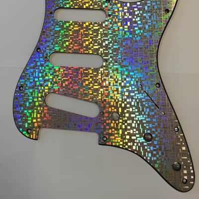 WD Stratocaster Iridescent Pickguard 80s NOS image 1
