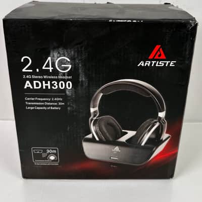 Artiste ADH300 2.4GHz Wi-Fi Digital Stereo TV Headphones with Charging Dock image 2