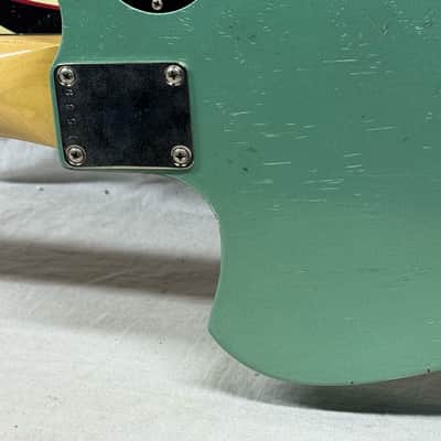 Maghini Guitars Skylark Baritone Guitar with COA + Gator Case 2023 - Lightly Aged Jade Metallic image 12