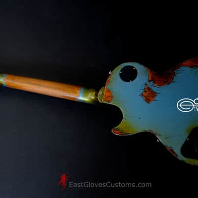 Gibson Les Paul Studio Deluxe II '60s Pelham Blue Aged Relic by East Gloves Customs (Limited Run) image 11